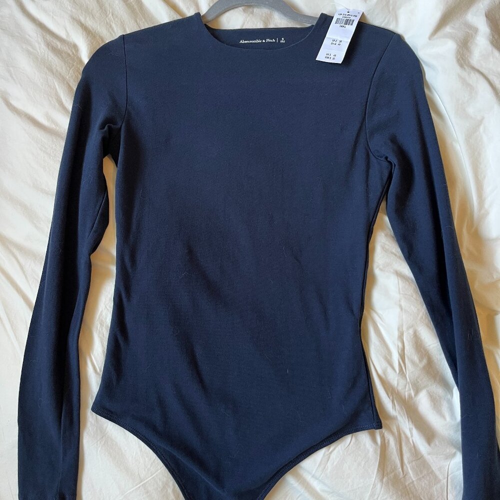 Abercrombie long sleeve navy bodysuit Sz S